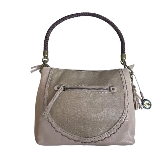 The Sak Women's Indio Leather Mocha Sparkle One Hobo Shoulder Bag Sz M - Picture 1 of 12